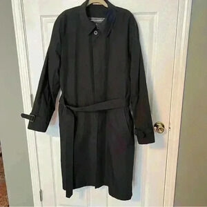 London Fog Like New Men’s Ultimate Rain Coat Black 44 Regular XXL